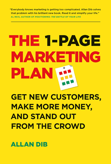 Cover of The 1-Page Marketing Plan by Allan Dib
