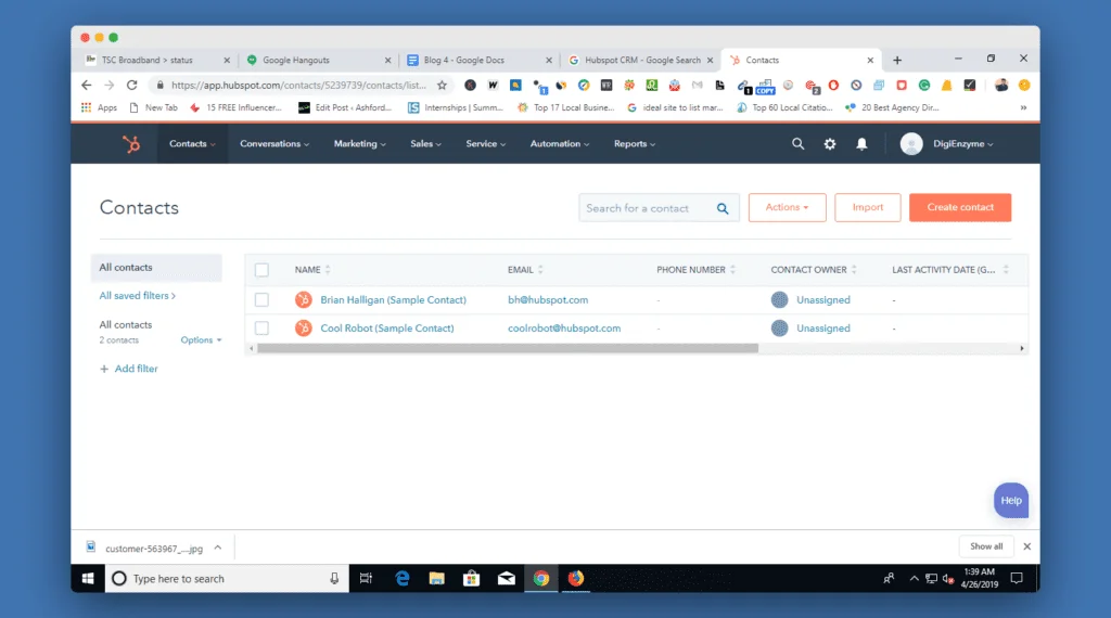 features of CRM