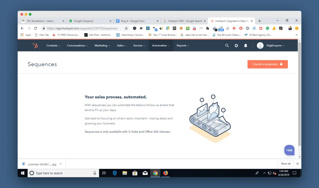 Automated sales process- Features of CRM